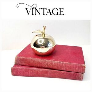 Vintage brass bell apple teacher